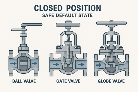 Control Valves Should Always Be in the What Position?