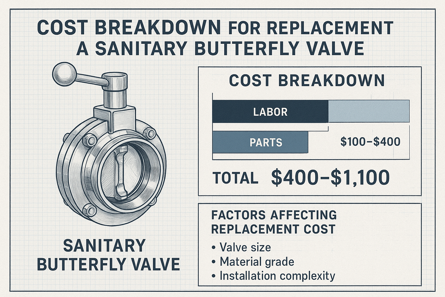 Cost to Replace a Sanitary Butterfly Valve