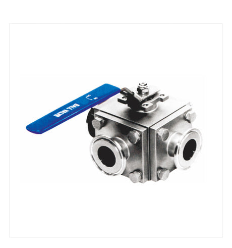 3-Way Manual Stainless Steel Ball Valve