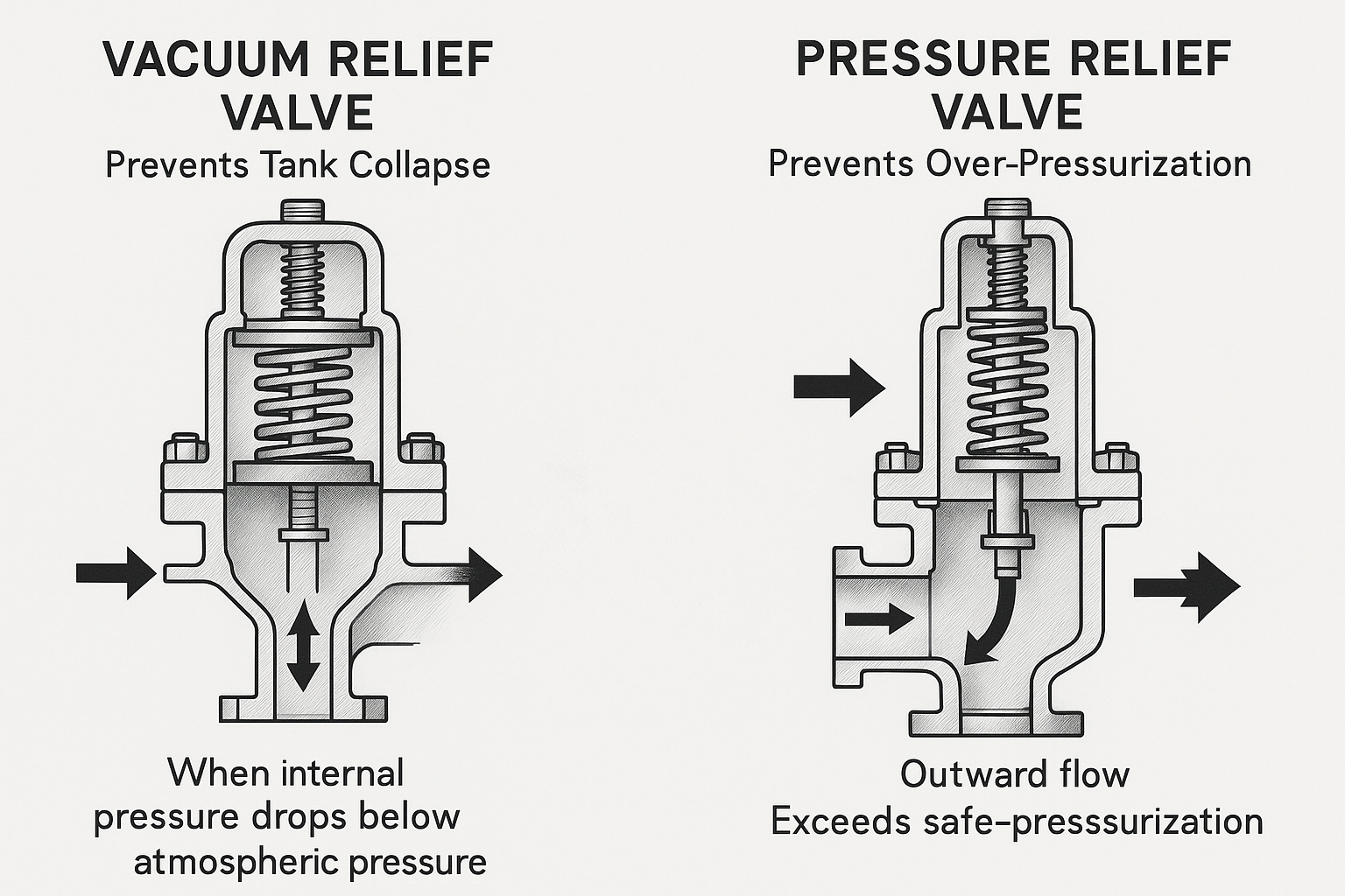 Vacuum and Pressure Relief Valve: Understanding the Differences