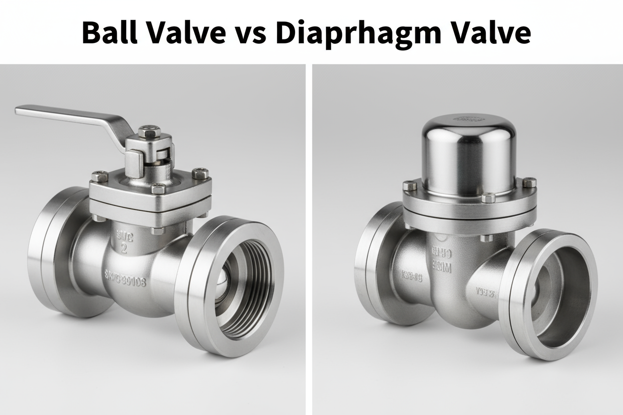 What is the Difference Between a Ball Valve and a Diaphragm Valve?