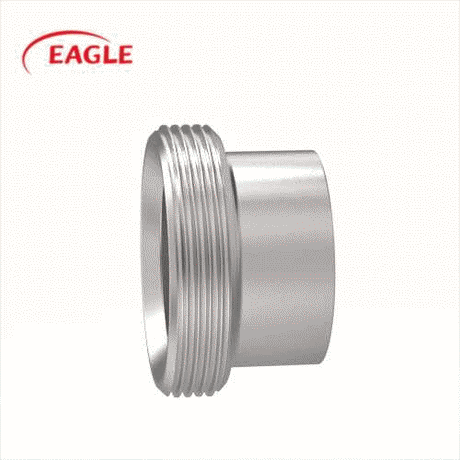 EAGLE™ 3A 15A Long Threaded Bevel Seat Weld Ferrules - Sanitary Fittings
