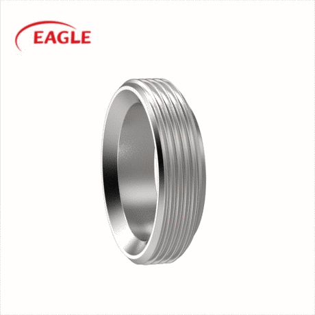 EAGLE™ 3A 15TRF Short Threaded Bevel Seat Ferrules - Sanitary Fittings