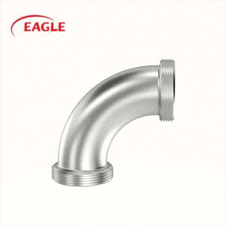 EAGLE™ 3A 2C Thread x Thread Bevel Seat 90 Degree Elbow - Sanitary Fittings