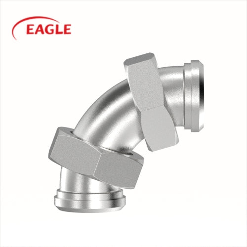 EAGLE™ 3A 2E Plain x Plain Bevel Seat 90 Degree Elbow - Sanitary Fittings
