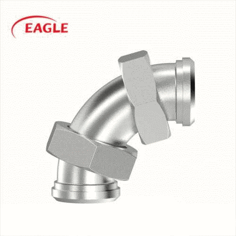 EAGLE™ 3A 2E Plain x Plain Bevel Seat 90 Degree Elbow - Sanitary Fittings