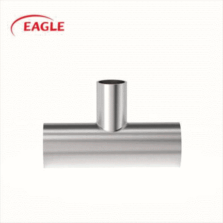 EAGLE™ 3A 7RW Weld Long Reducing Tee - Sanitary Fittings