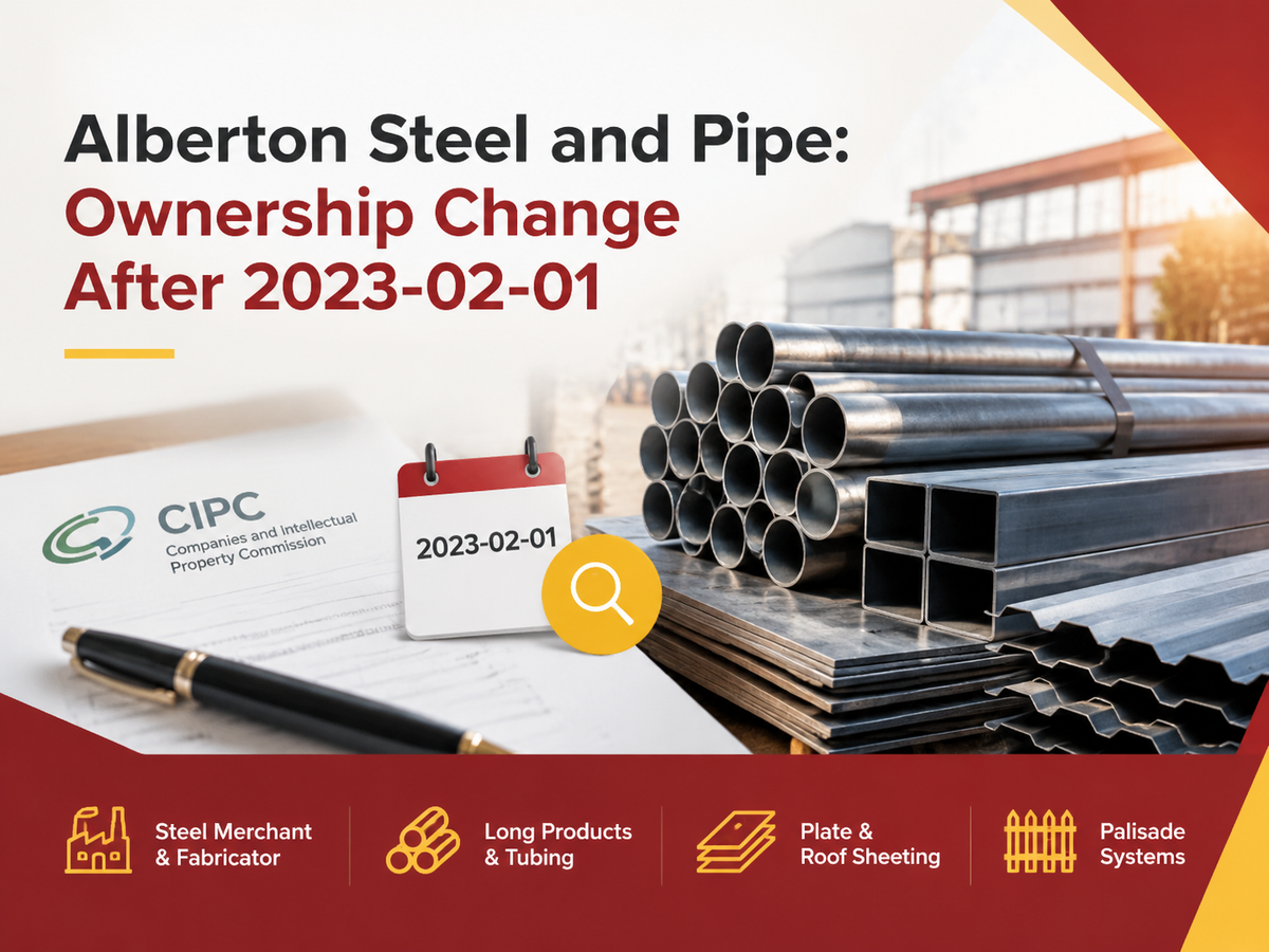 Alberton Steel and Pipe: Ownership Change After 2023-02-01