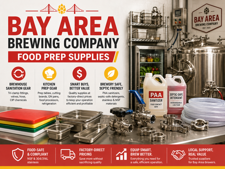 Bay Area Brewing Company Food Prep Supplies