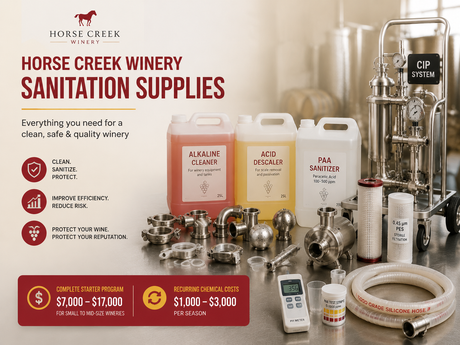 Horse Creek Winery Sanitation Supplies
