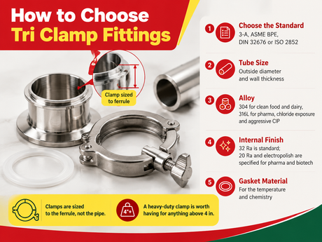 How to Choose Tri Clamp Fittings