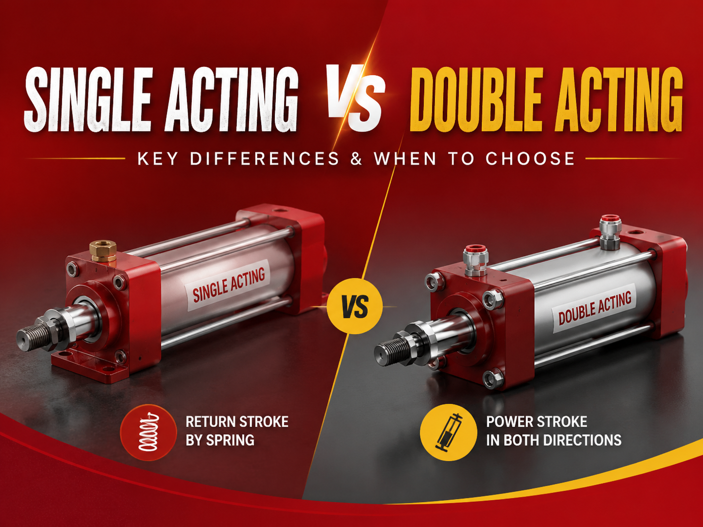 Single Acting vs Double Acting