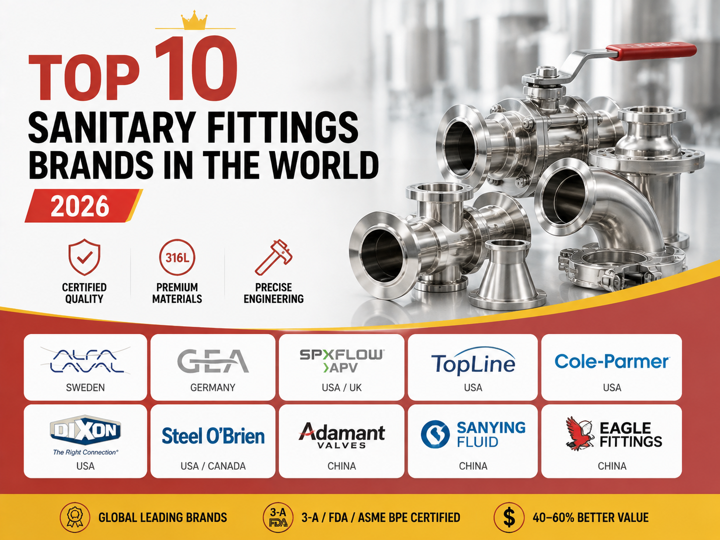 Top 10 Sanitary Fittings Brands in the World
