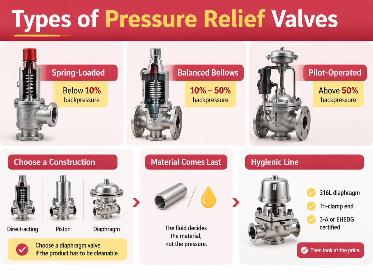 Types of Pressure Relief Valves