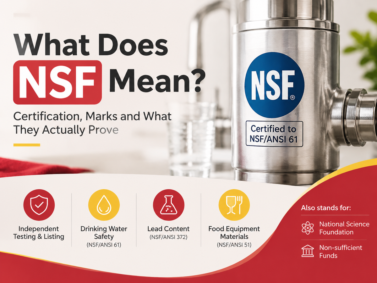 What Does NSF Mean? Certification, Marks and What They Actually Prove
