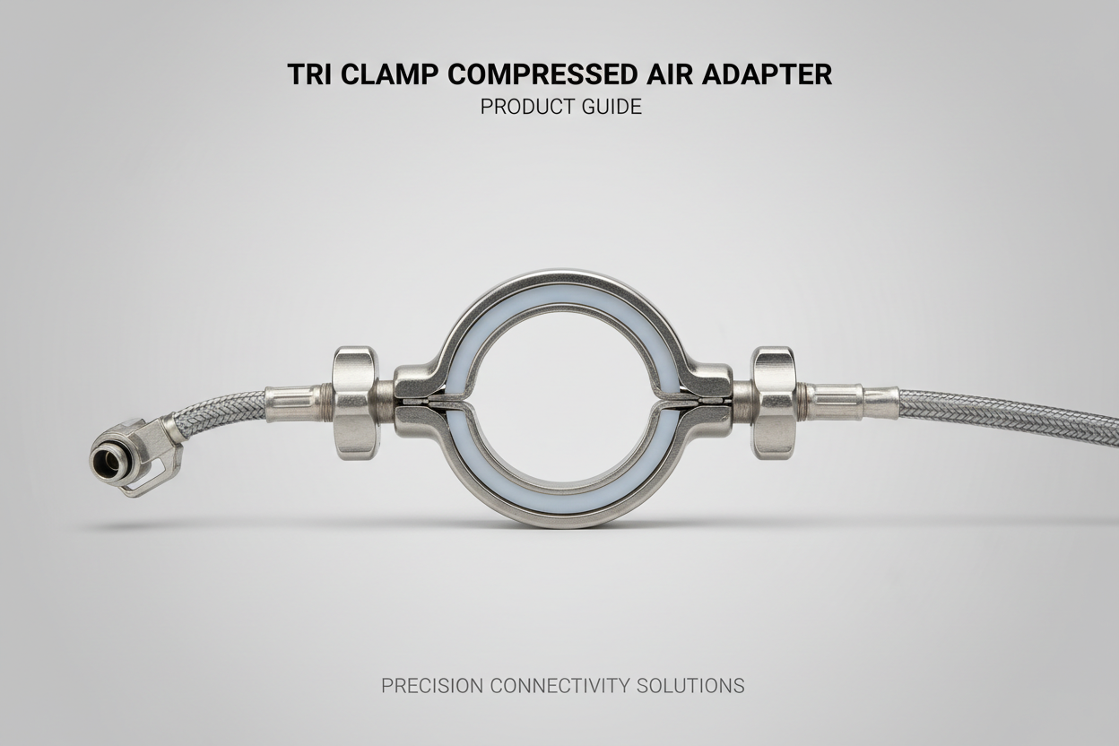 Compressed Air Connect Tri Clamp Adapter