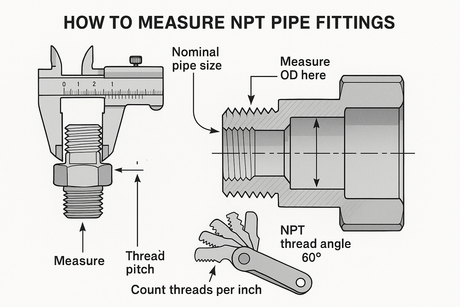 How to Measure NPT Pipe Fittings
