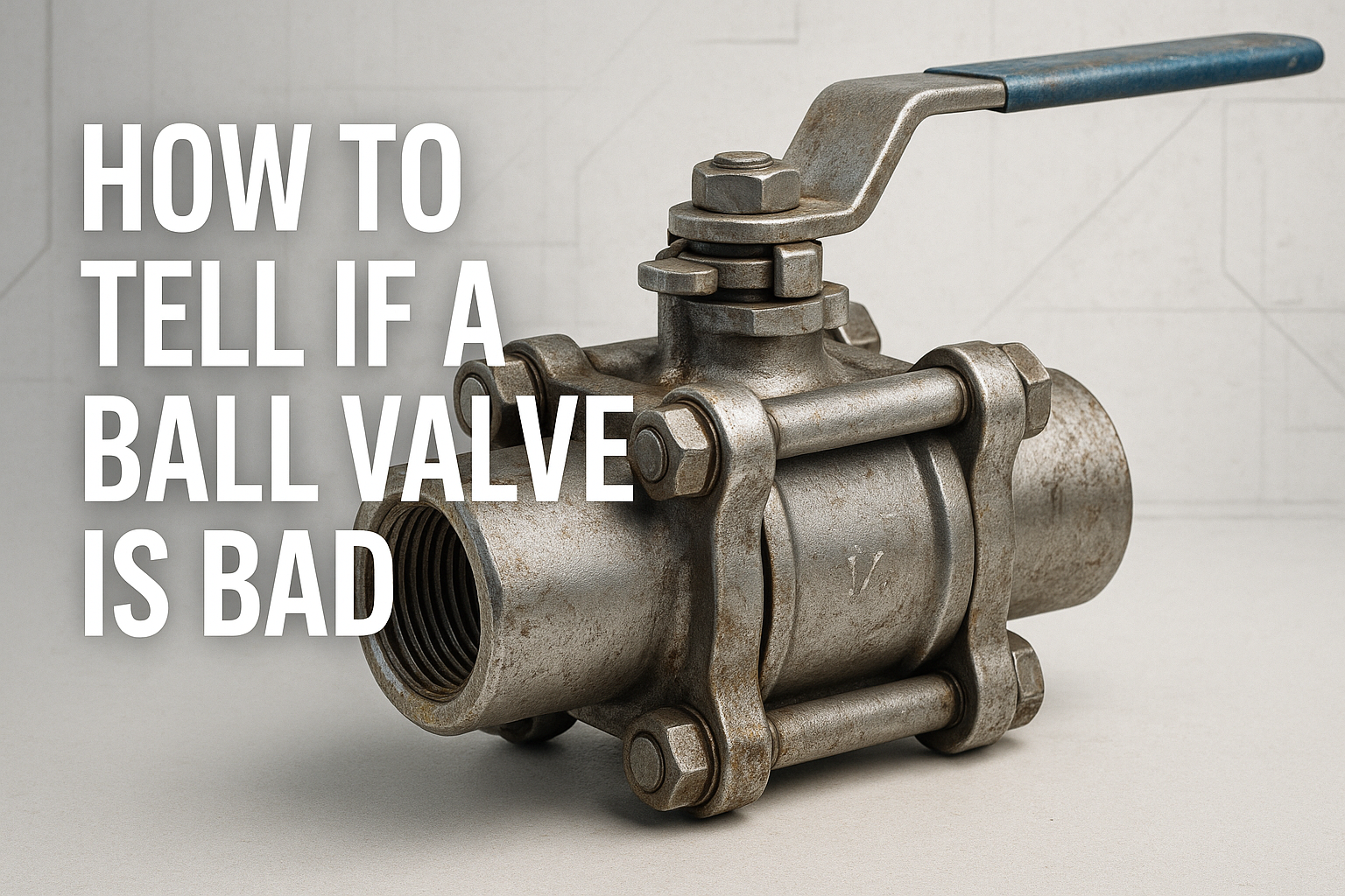 How to Tell If a Ball Valve Is Bad