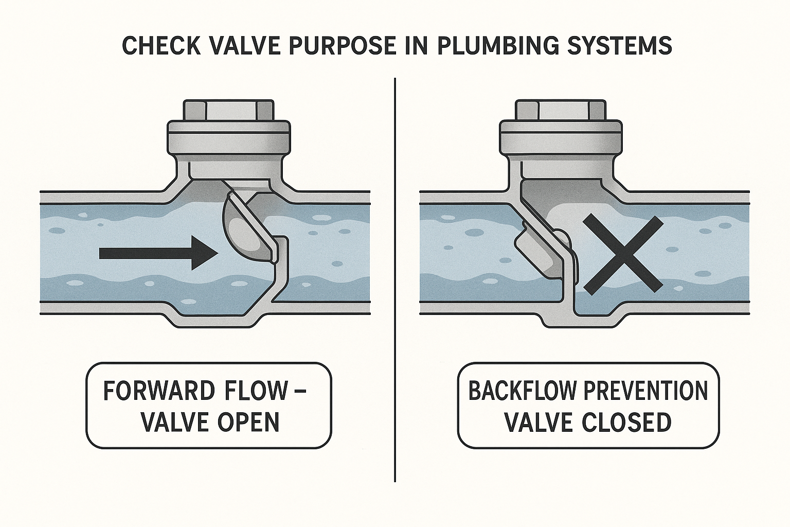 Purpose of a Check Valve in Plumbing