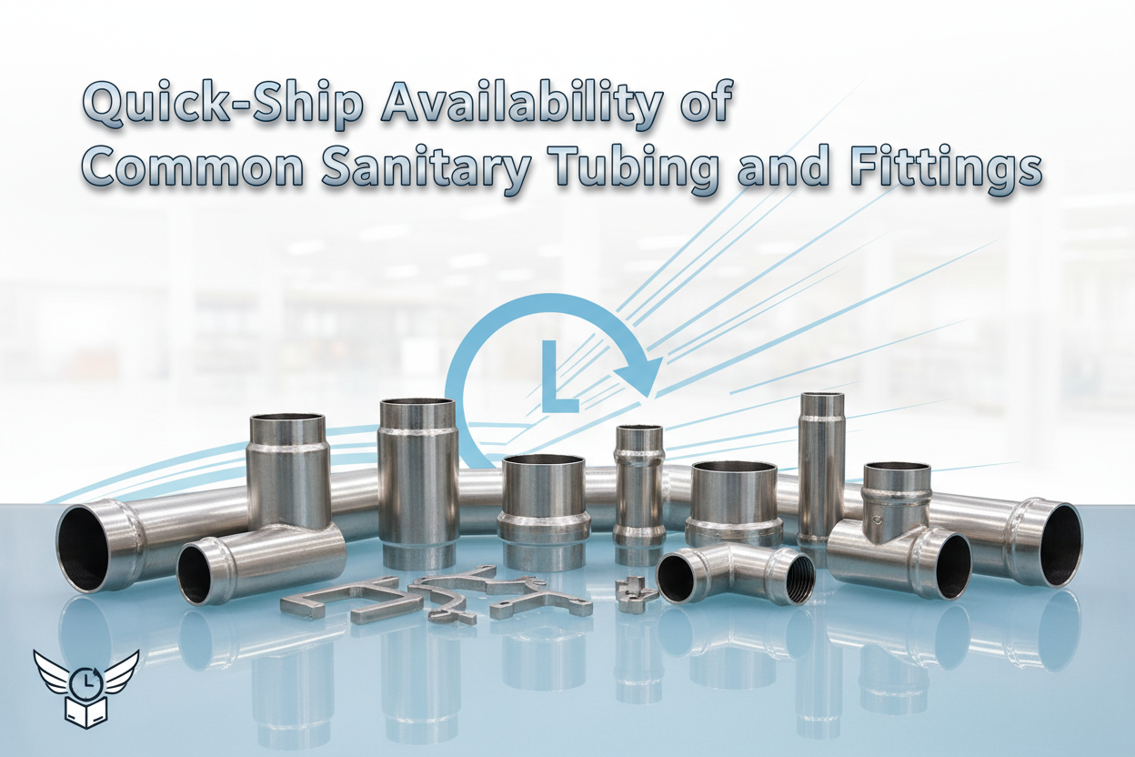 Quick-Ship Availability of Common Sanitary Tubing and Fittings