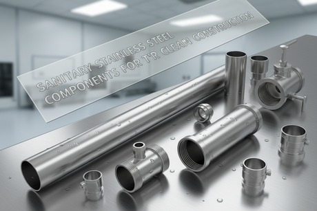 Sanitary Stainless Steel Plumbing Components for Clean Construction