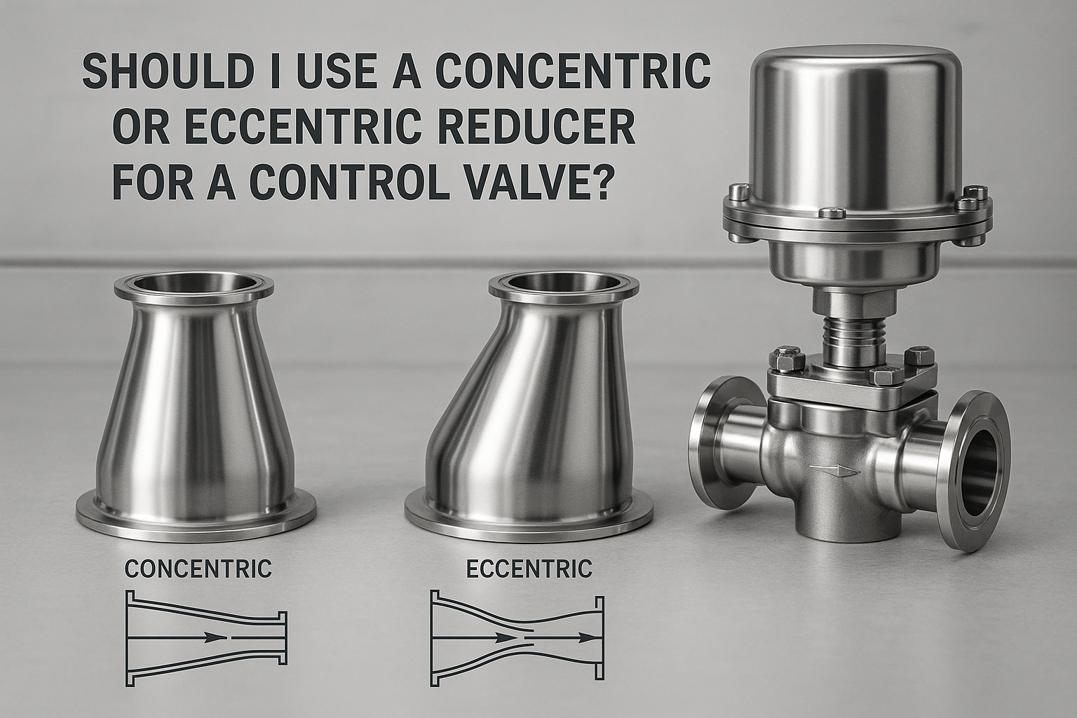 Should I Use a Concentric or Eccentric Reducer for a Control Valve?