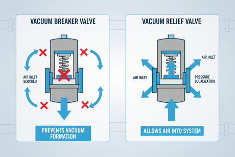 Vacuum Breaker Valve vs Vacuum Relief Valve