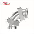 EAGLE™ 3A 2E Plain x Plain Bevel Seat 90 Degree Elbow - Sanitary Fittings