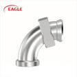 EAGLE™ 3A 2F Thread x Plain Bevel Seat 90 Degree Elbow - Sanitary Fittings