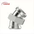 EAGLE™ 3A 2P Thread x Plain Bevel Seat 45 Degree Elbow - Sanitary Fittings