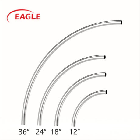 EAGLE™ 3A 2SXL Polished 24" 90° Weld Sweep Elbows - Sanitary Fittings