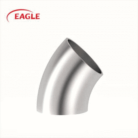 EAGLE™ 3A 2WK Weld Elbow 45°， No Tangent - Sanitary Fittings