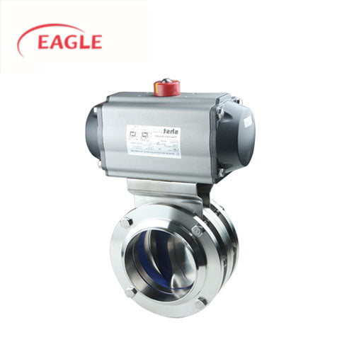 EAGLE™ 3A Pneumatic Three-piece Butterfly Valve - Sanitary Fittings