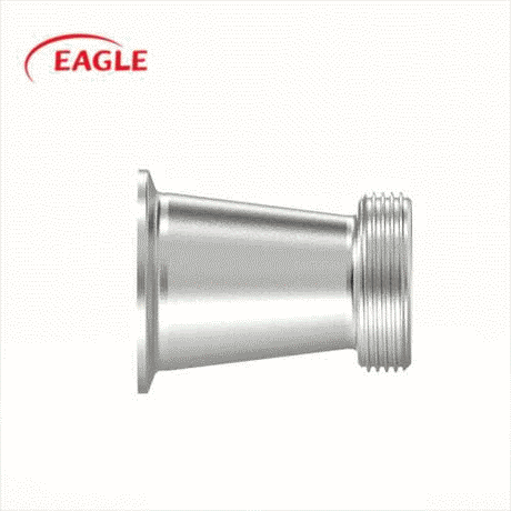 EAGLE™ 3A 31MPT Clamp x Threaded Bevel Seat Concentric Reducer - Sanitary Fittings