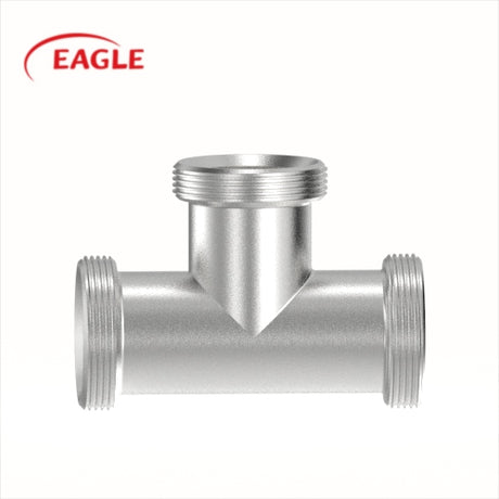 EAGLE™ 3A 7 Bevel Seat Threaded Ends Equal Tee - Sanitary Fittings