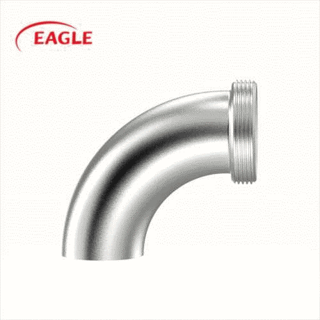 EAGLE™ 3A L2C Weld x Threaded Bevel Seat 90 Degree Elbow - Sanitary Fittings