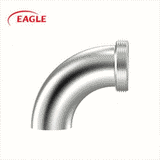 EAGLE™ 3A L2C Weld x Threaded Bevel Seat 90 Degree Elbow - Sanitary Fittings