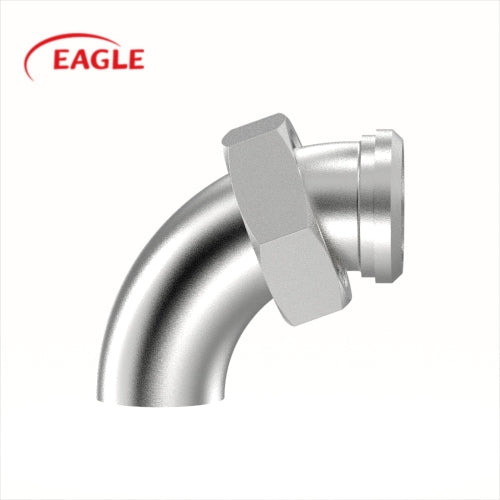 EAGLE™ 3A L2F Weld x Plain Bevel Seat 90 Degree Elbow - Sanitary Fittings
