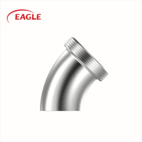 EAGLE™ 3A L2K Weld x Thread Bevel Seat 45 Degree Elbow - Sanitary Fittings
