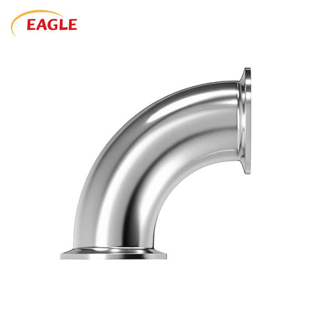 Stainless Steel 90 Degree Sanitary Tri-Clamp Elbow Fitting